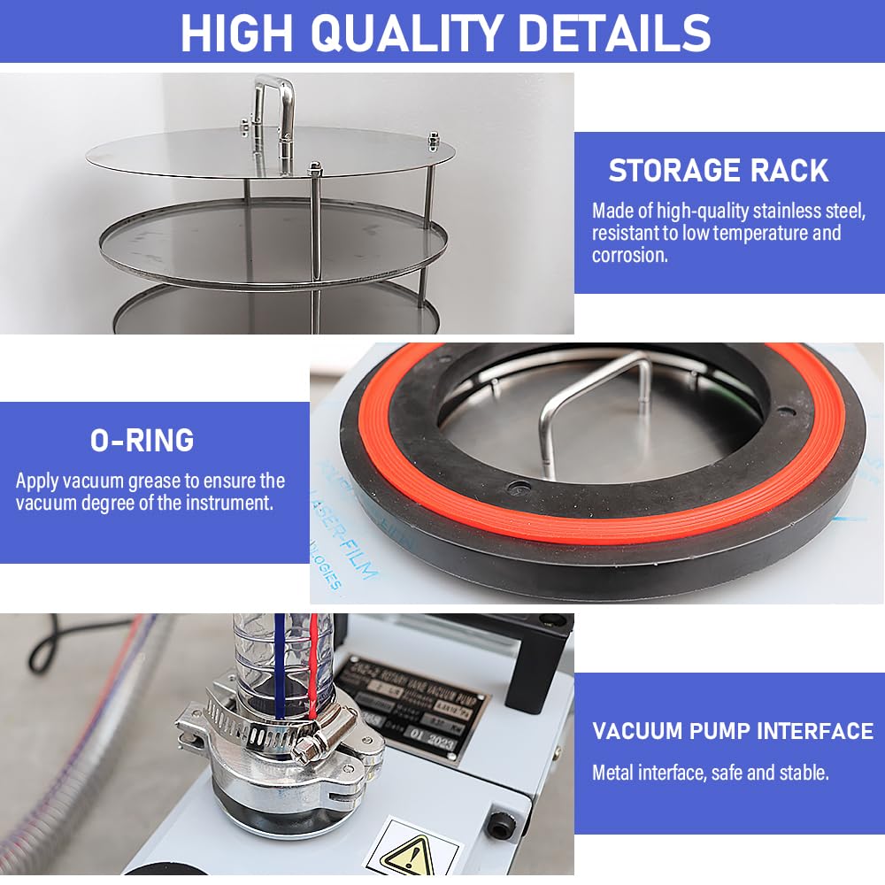 HNZXIB -60℃ Vacuum Freeze Dryer with Pre-Cooling Function | Laboratory Freeze Drying Equipment for Sublimation Drying | Perfect for Drying Fruits, Pharmaceuticals & Biological Samples | Ideal for Research Labs, Food Processing & Medical Applications