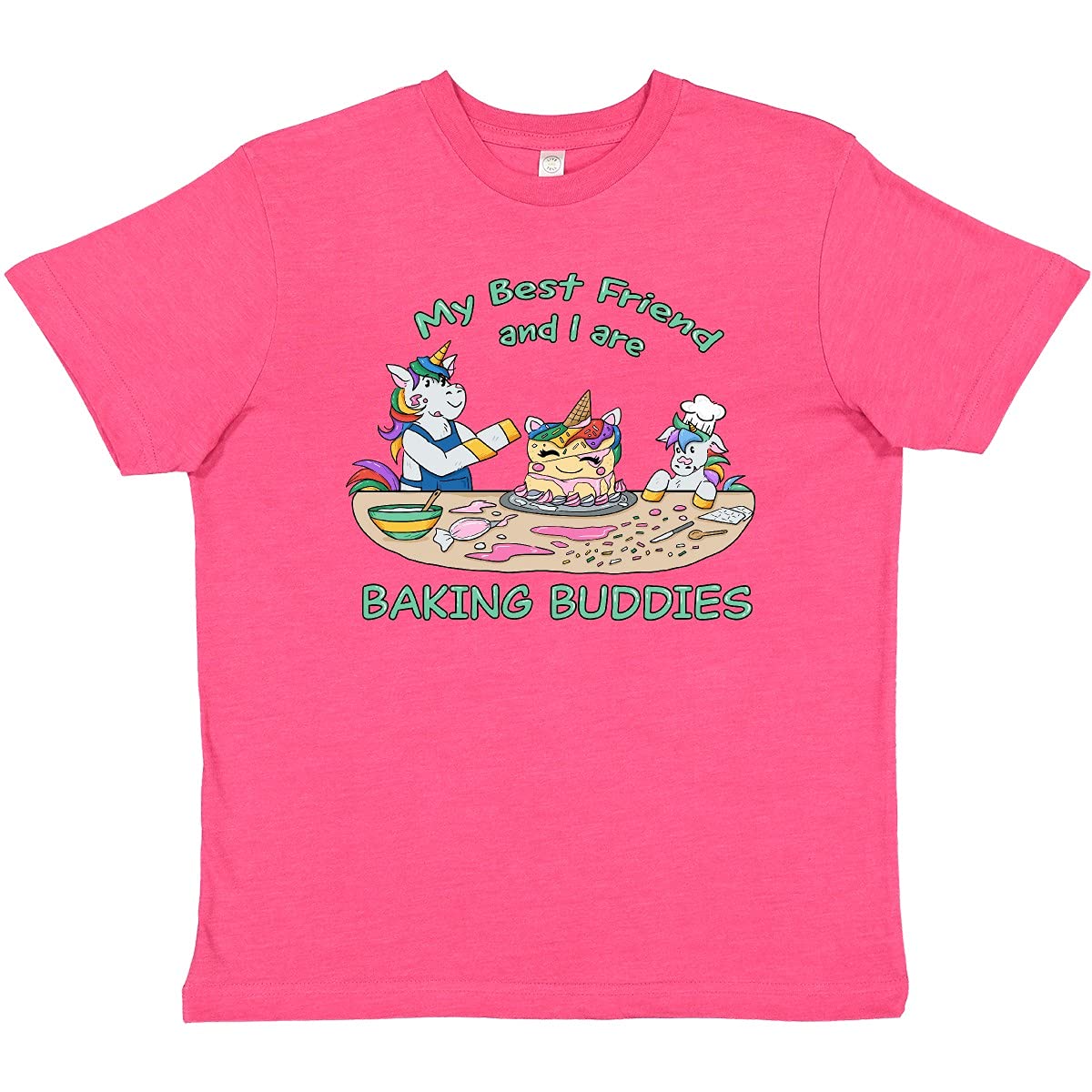 Inktastic Baking Buddies Youth T-Shirt - Best Friend Matching Tees for Baking, Cooking, and Kitchen Fun