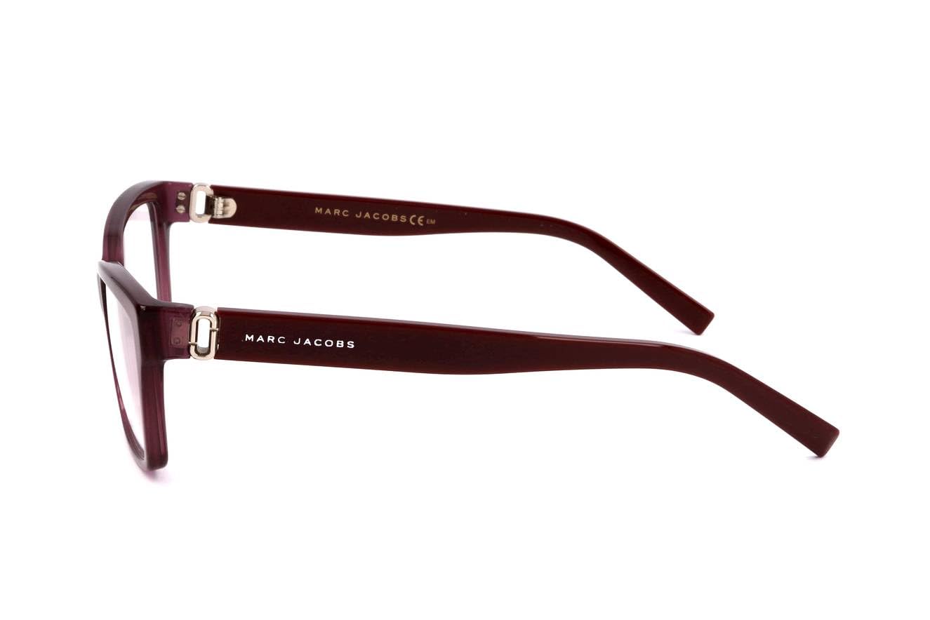 Marc Jacobs Plastic Rectangular Eyeglasses 55 0OBC Glitter Violet - Stylish Designer Frames for Women & Men | Perfect for Everyday Wear, Office & Fashion Outfits