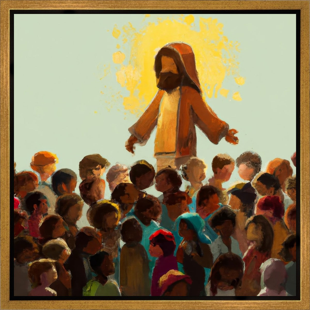 Blessed Are The Children Gallery Wrap Canvas - Inspirational Christian Wall Art for Kids' Room Decor, Nursery, Sunday School & Gift Ideas