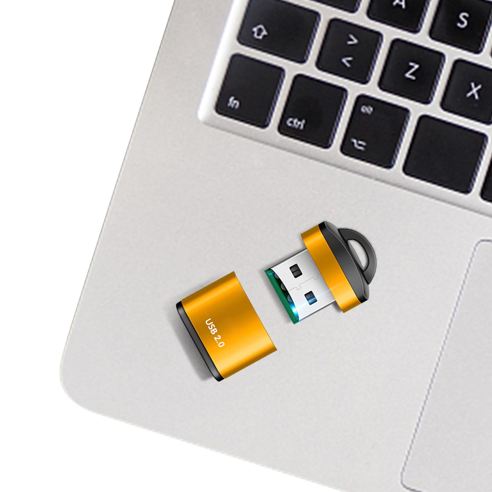 High-Speed USB 2.0 Card Reader - TF/Micro SD Memory Card Adapter for Computer, Laptop, Car, Speaker | Portable USB Flash Drive for Photos, Videos & Data Transfer | Perfect for Travel, Office & Home Use