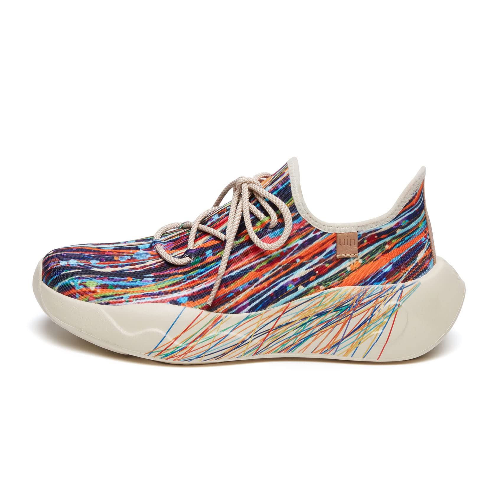 UIN Women's Fashion Sneakers - Lightweight Walking Shoes for Women, Slip On Casual Comfortable Athletic Shoes with Artistic Painting Design - Perfect for Travel, Workout & Daily Wear