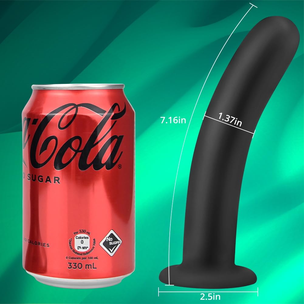 Premium Silicone Strap-On Dildo with Suction Cup - G-Spot & Prostate Massager for Couples - Anal Trainer Sex Toy for Gay & Lesbian Play - Perfect for Roleplay, BDSM & Intimate Bonding (Large Size)