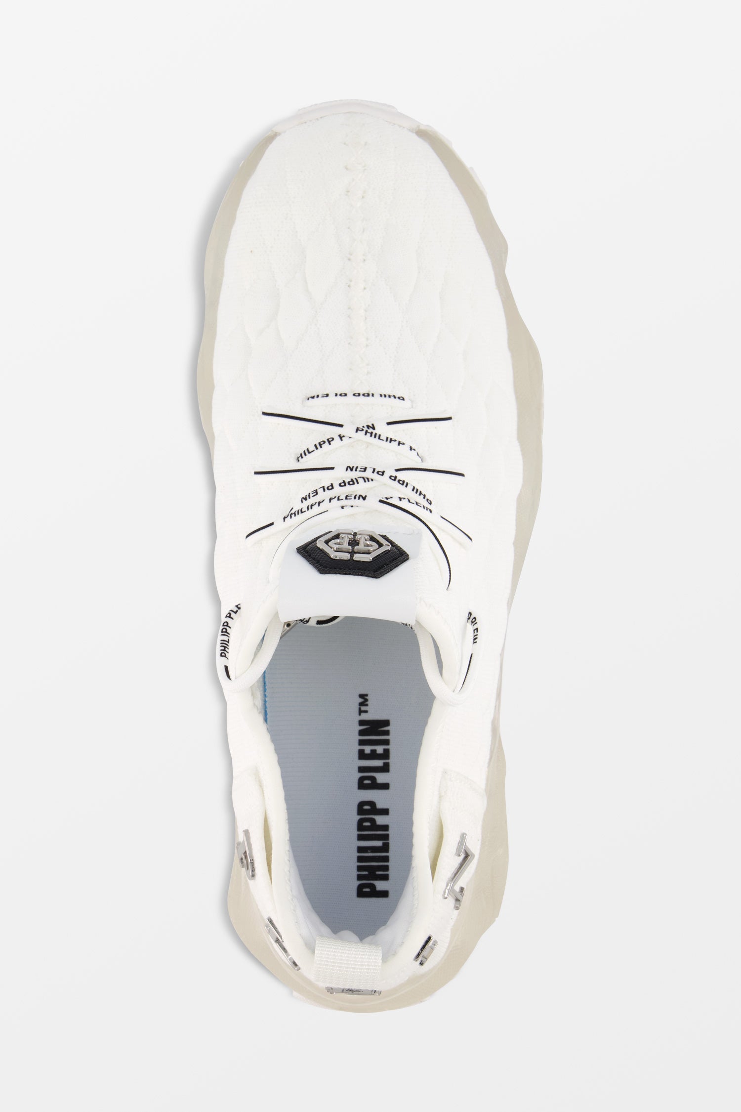 Philipp Plein White HYPER $HOCK Wit Sneakers - Stylish Men's Fashion Sneakers for Casual Wear & Street Style Outfits