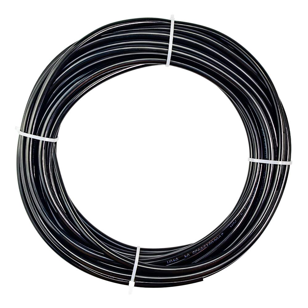 TAILONZ 3/8 Inch OD 10 Meters Black PU Air Hose - High Pressure Pneumatic Tubing for Air Compressors, Paint Spray Guns, Fluid Transfer | Durable & Flexible for DIY, Industrial & Automotive Use