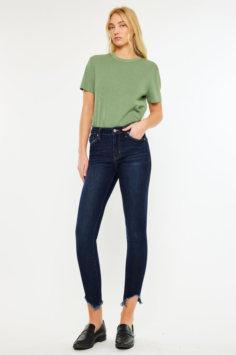 Dayna High Rise Ankle Skinny Jeans for Women - Stretchy Denim Pants with Slim Fit & Comfortable Waistband | Perfect for Casual Outfits, Workwear & Night Out