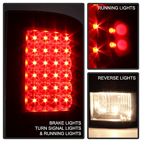 Dodge Ram 1500 2009-2018 & 2500/3500 2010-2018 LED Euro Style Tail Lights - Brake Lights & Rear Lamps for Enhanced Visibility & Style | Perfect for Night Driving & Custom Truck Upgrades