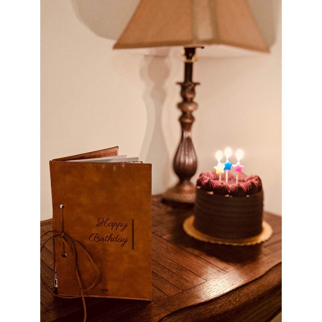 Premium Vegan Leather Greeting Card Organizer Kit - Birthday Card Binder, Book, Holder & Keeper | Preserve Memories Forever | Perfect for Home Organization, Gift Giving & Memory Scrapbooking