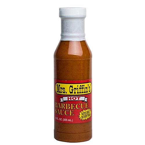 Mrs. Griffin's Hot BBQ Sauce - 12 Pack (12 oz Bottles) | Spicy & Tangy Flavor for Grilling, Wings & Ribs – Perfect for BBQs, Parties & Family Gatherings
