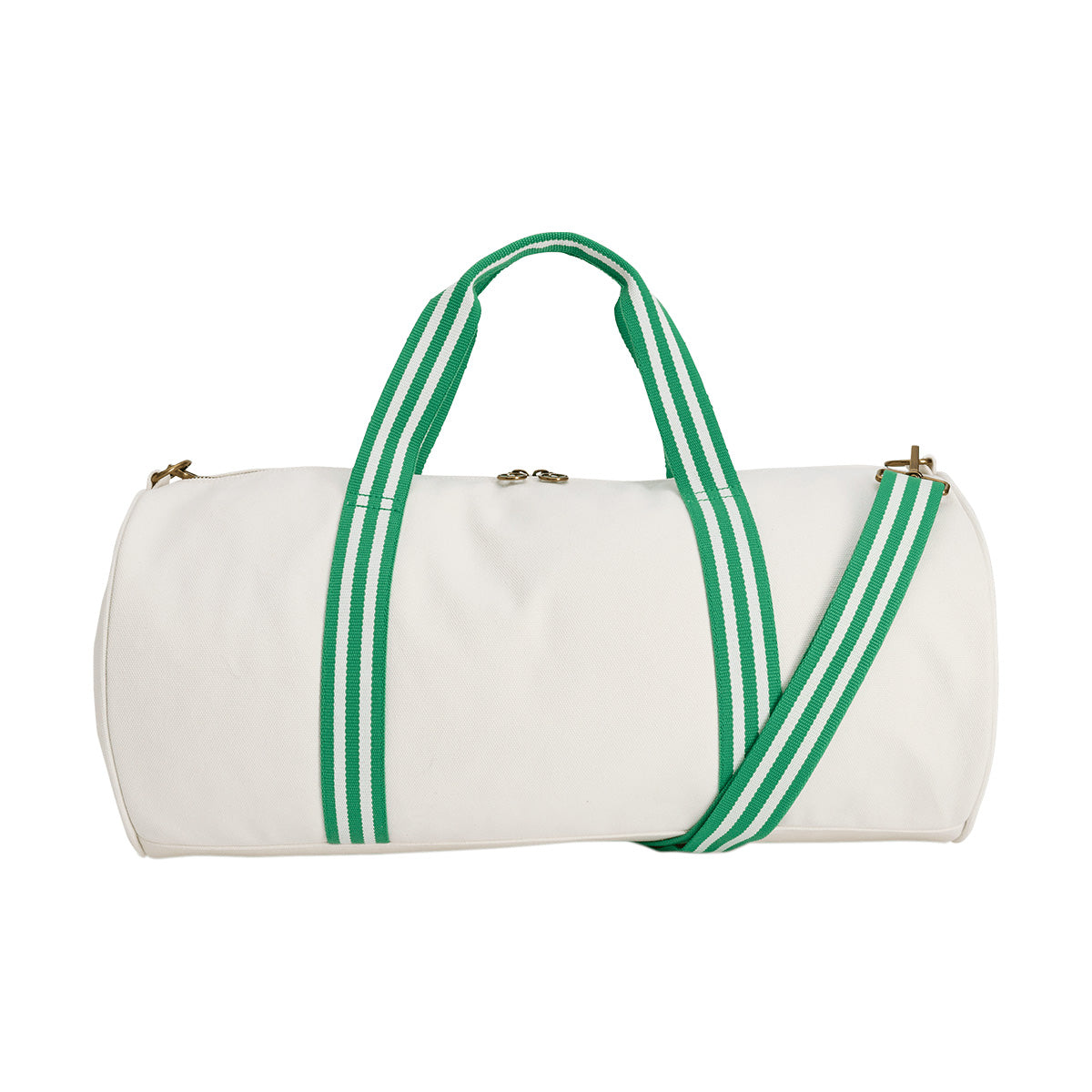 Sporty & Rich Canvas Tote Bag - Off White & Green Color - Perfect for Gym, Beach & Casual Outings