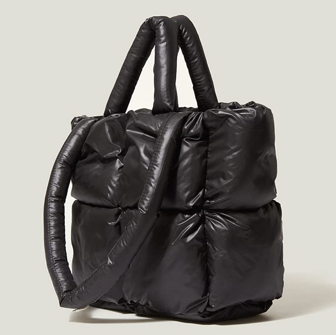 Women's Mini Quilted Puffer Shoulder Bag - Stylish Down Satchel Hobo Tote Purse for Everyday Use | Perfect for Work, Travel & Shopping in 2024