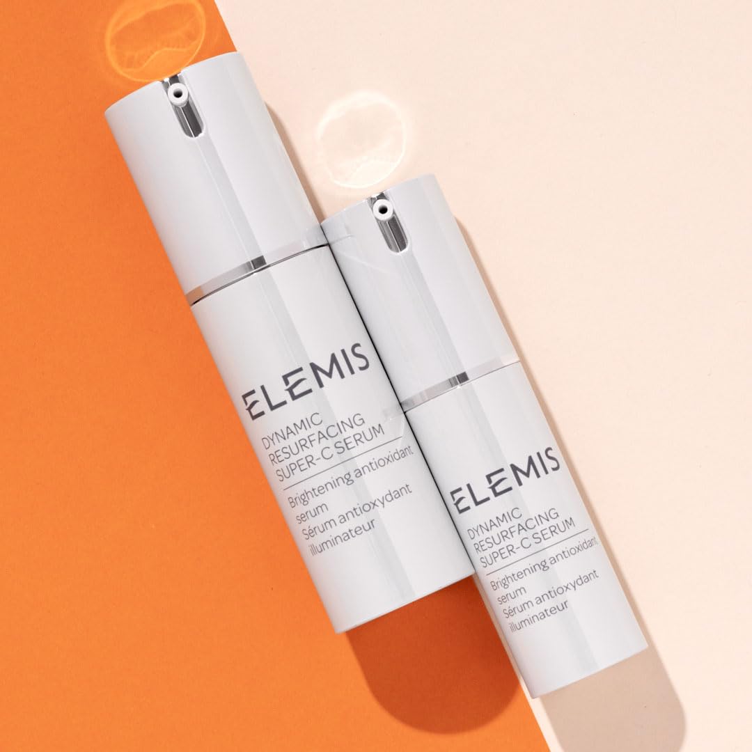 ELEMIS Dynamic Resurfacing Super-C Serum - Vitamin C Anti-Aging Face Serum for Brightening & Illuminating Dull Skin | Daily Antioxidant Treatment for Fine Lines & Wrinkles | 30ml Skincare for Morning & Night Routine