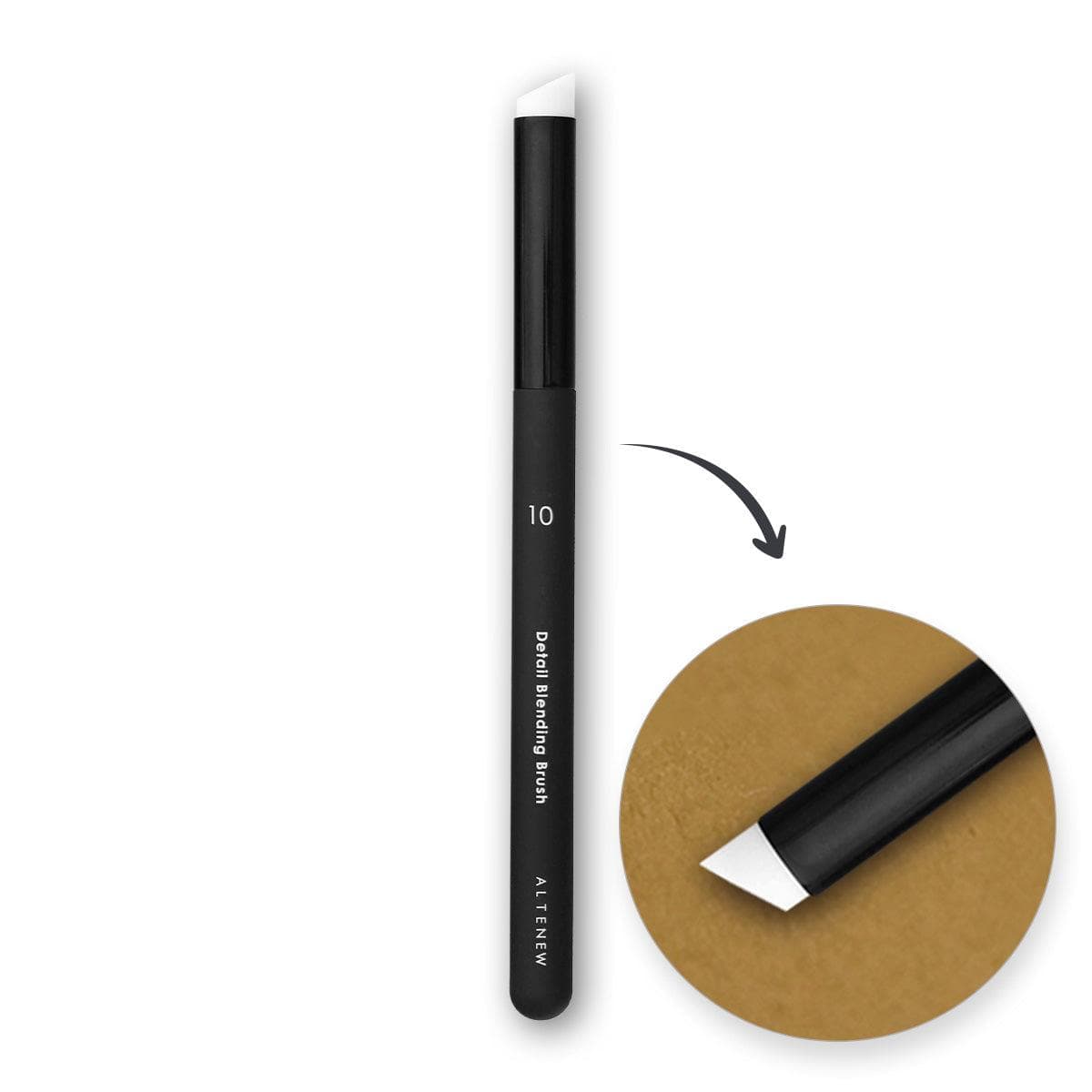 Professional Large Angled Blending Brush for Makeup - Perfect for Eyeshadow, Contouring & Seamless Blending | Ideal for Everyday Makeup & Professional Artists