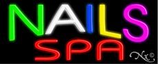 Custom Neon Sign for Nail Salon & Spa - Handcrafted Real Glass Tube LED Light - Perfect for Business Decor, Home Bar, Wedding, and Party Lighting