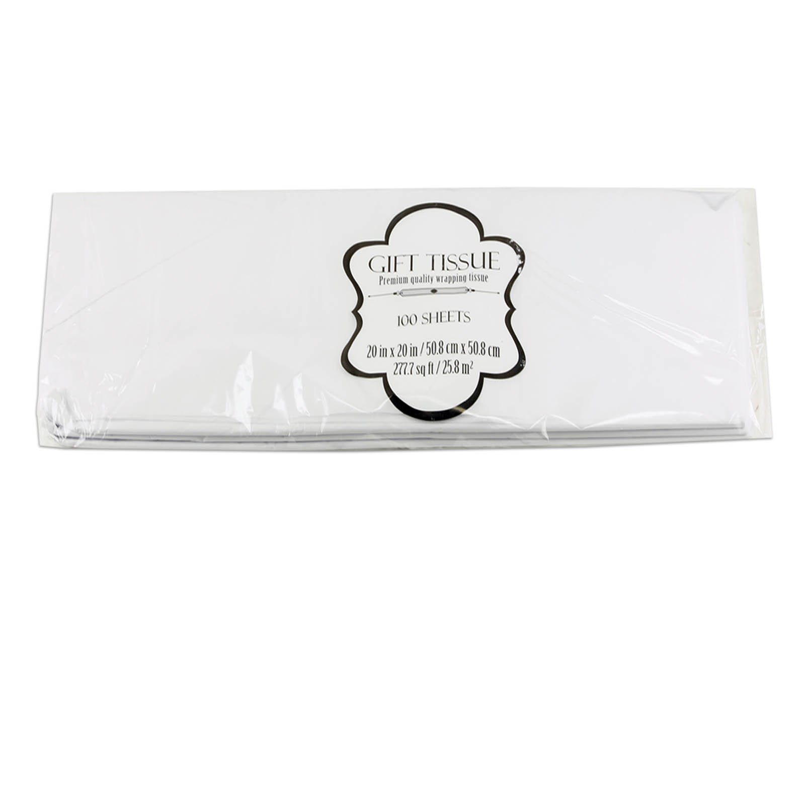 100 Sheets Premium White Tissue Wrapping Paper 20