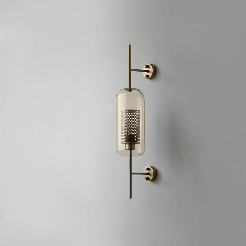 Chiswick Glass Wall Lamp - Modern LED Sconce Light for Living Room, Bedroom, and Hallway - Elegant Home Decor Lighting Fixture
