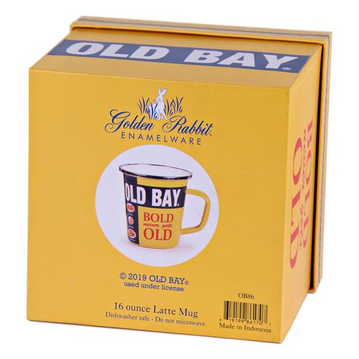Old Bay Seasoning 16 oz Ceramic Mug with Gift Box - Perfect for Coffee, Tea & Spice Lovers - Great Housewarming & Kitchen Gift Idea