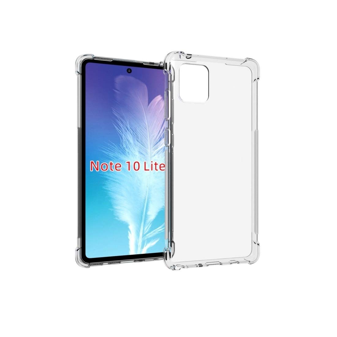 HAIJUN Shockproof Waterproof TPU Protective Case for Samsung Galaxy Note 10 Lite - Non-Slip Thickened Clear Phone Cover - Perfect for Outdoor Activities, Travel & Daily Protection (Transparent)