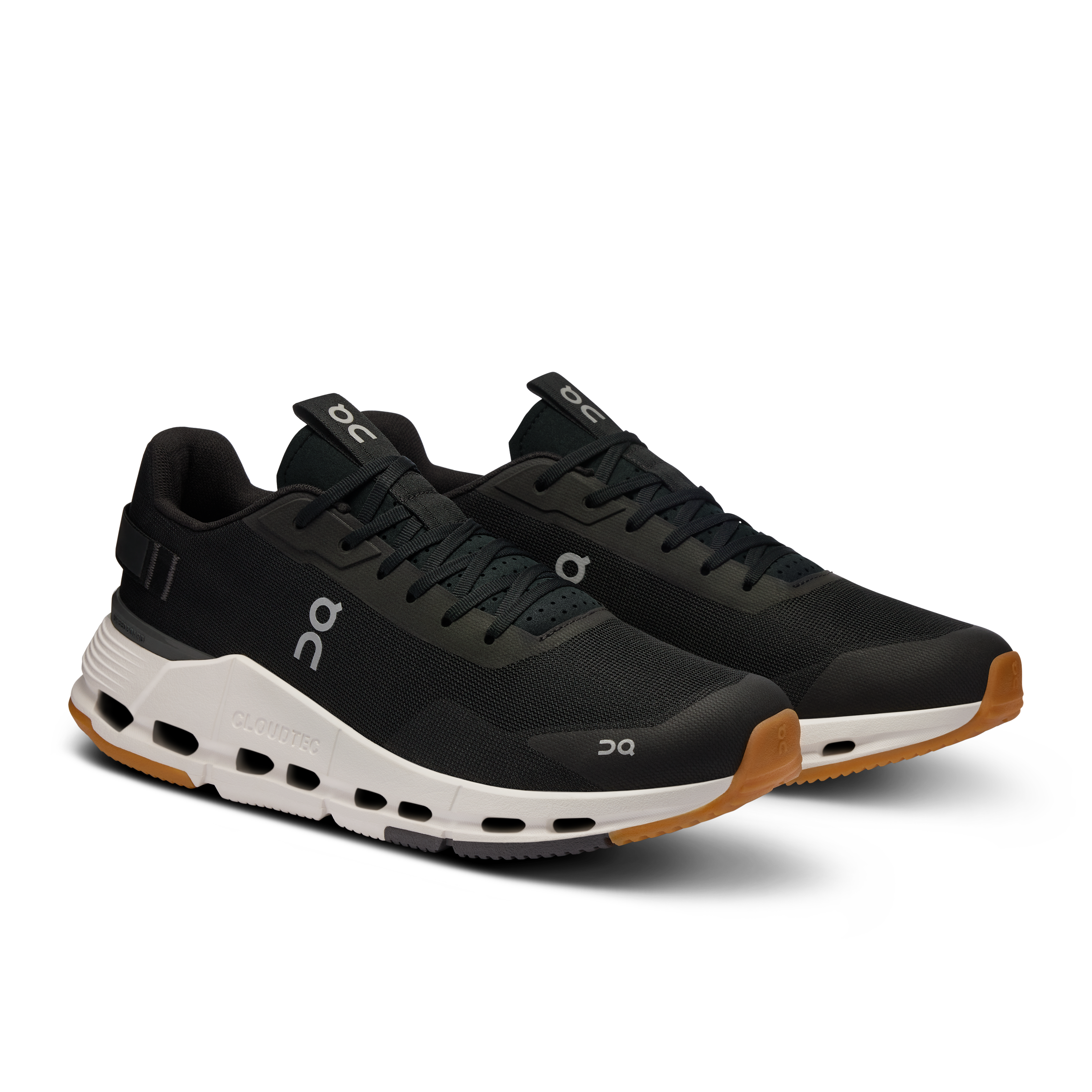On Running Men's Cloudnova Form 2 Running Shoes - Lightweight & Breathable Black/Ivory Sneakers for Jogging, Gym Workouts & Everyday Wear