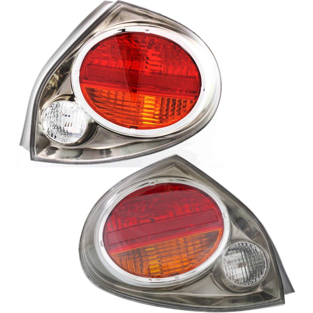2002-2003 Nissan Maxima Rear Tail Lights Pair - Left & Right Side Assembly (Part Numbers NI2818109 NI2819109, 26559-5Y725 26554-5Y725) | Direct Replacement for Improved Night Visibility & Safety