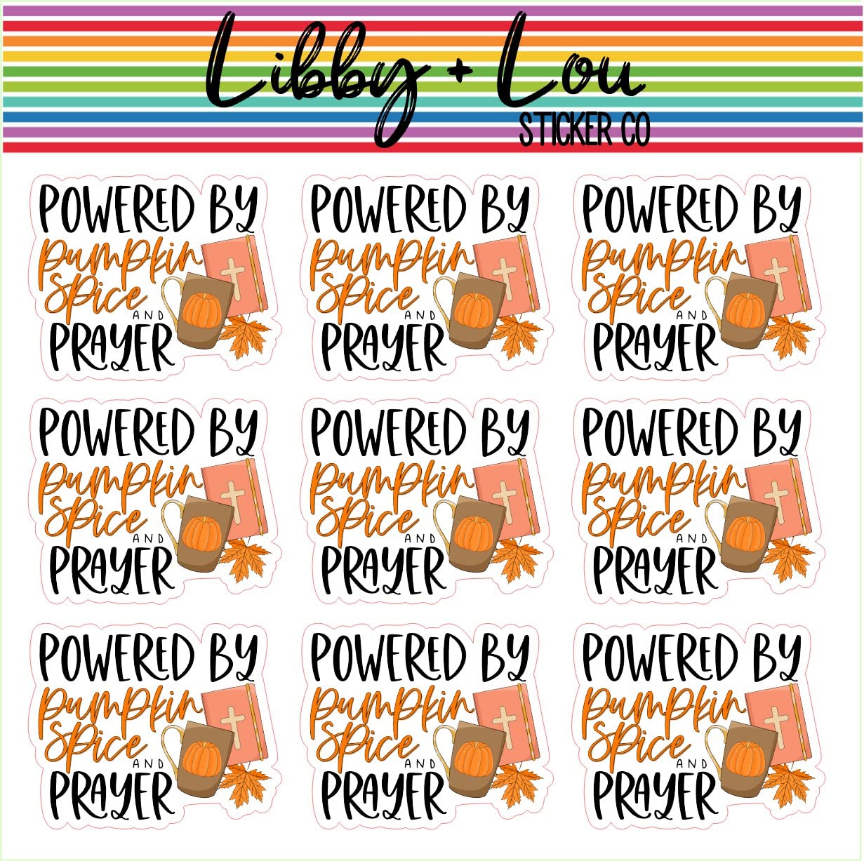 Pumpkin Spice Planner Stickers for Journals & Planners | Libby & Lou