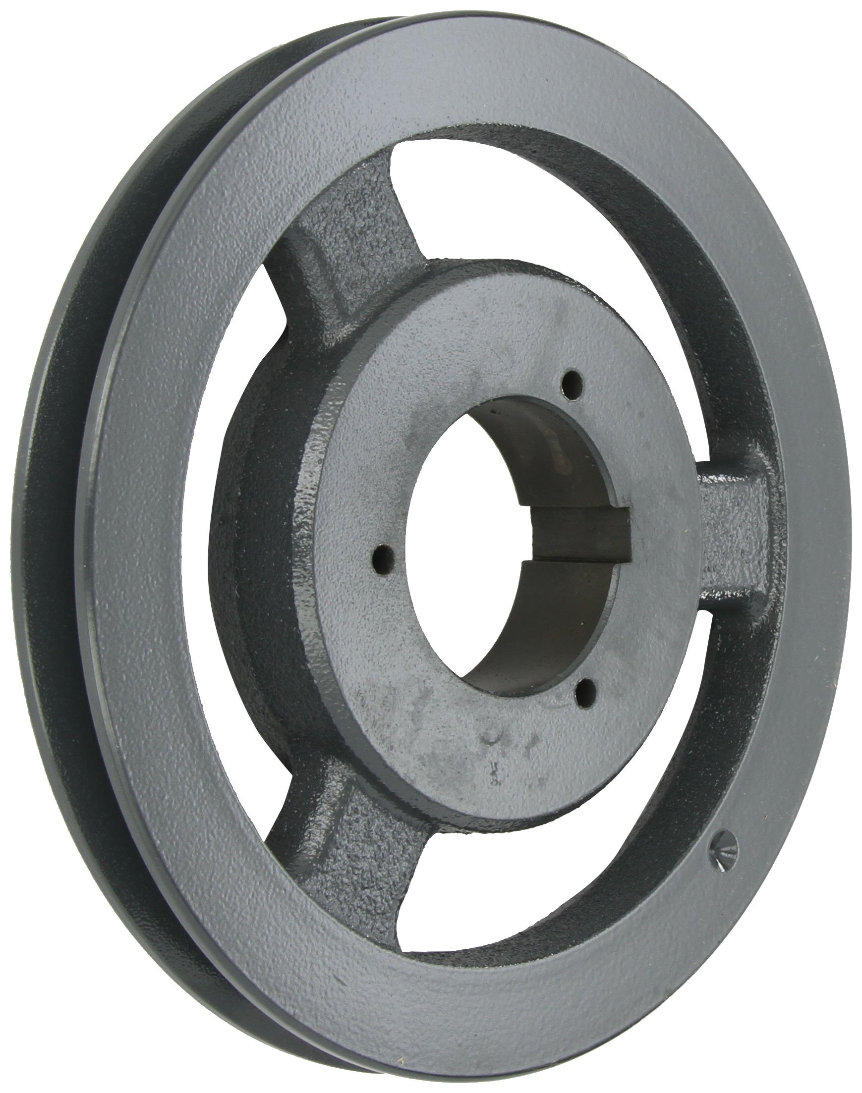1B5V90 Split Taper Sheave - Cast Iron 1 Groove Pulley for A/B/5V Belts with B Bushing | Industrial Machinery, HVAC Systems & Power Transmission Equipment