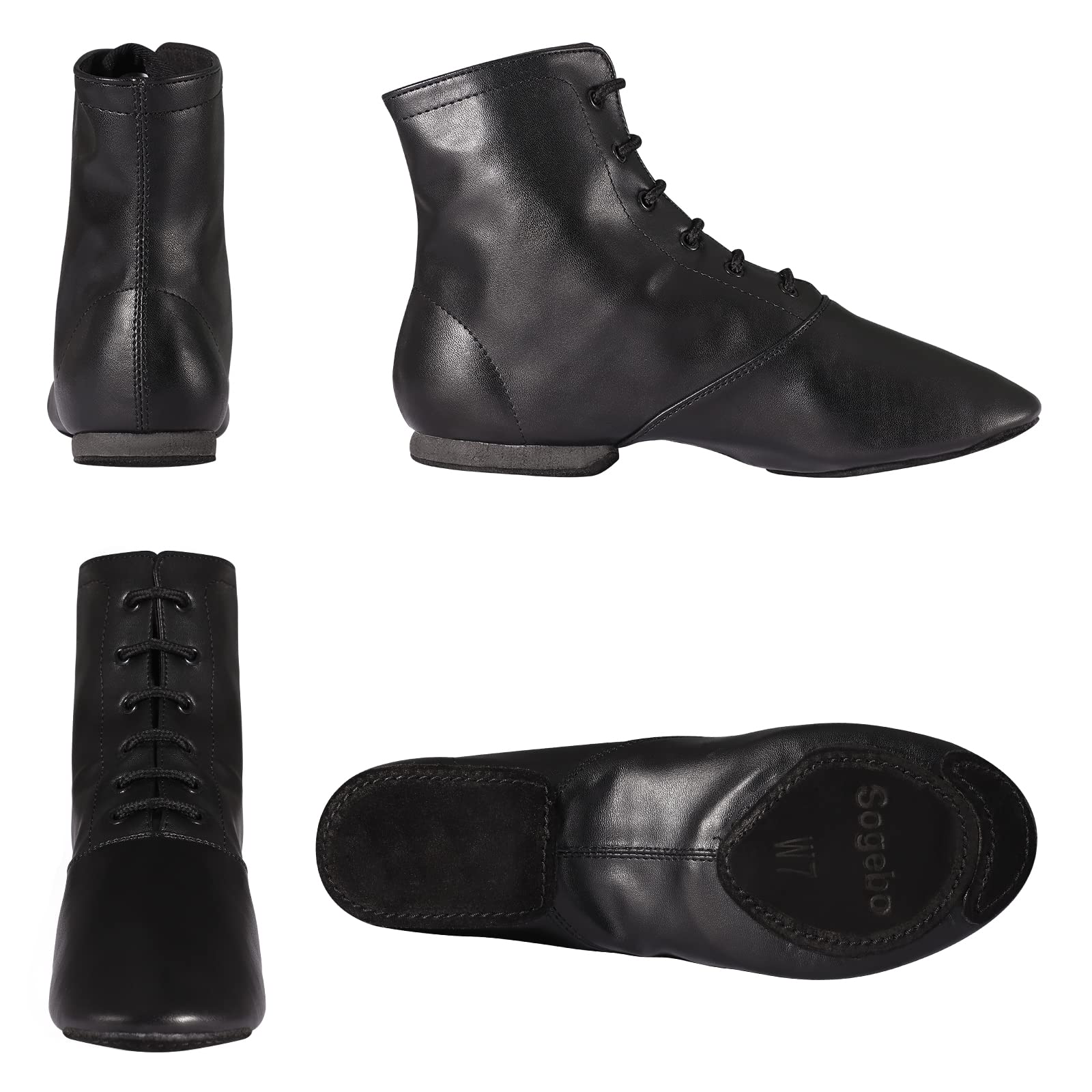 Best Jazz Dance Boots for Women & Men - Split Sole Leather Dancing Shoes - Perfect for Ballet, Jazz, and Modern Dance Performances