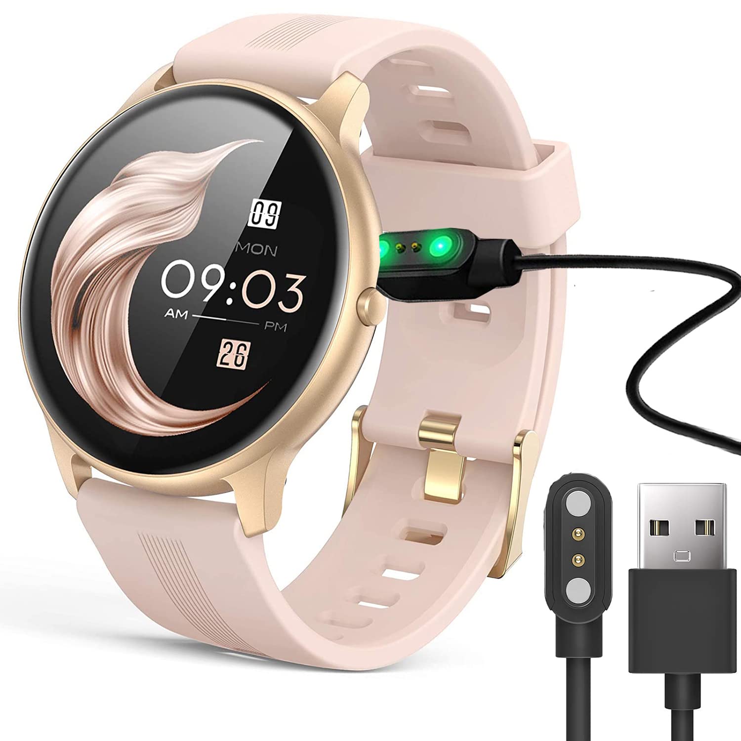AGPTEK LW11 Smartwatch Charger - Magnetic USB Charging Cable Replacement for AGPTEK LW11 Smartwatch (Black) | Perfect for Home, Office & Travel Charging