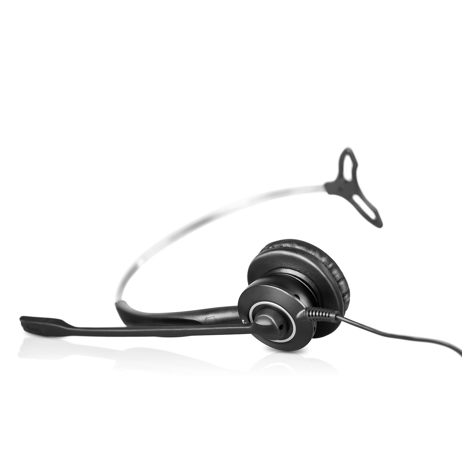 Leitner H900 Single-Ear USB Computer Headset with Noise Cancelling Mic - Compatible with Zoom, Teams, Skype & Softphones - Perfect for Home Office, Remote Work & Online Meetings