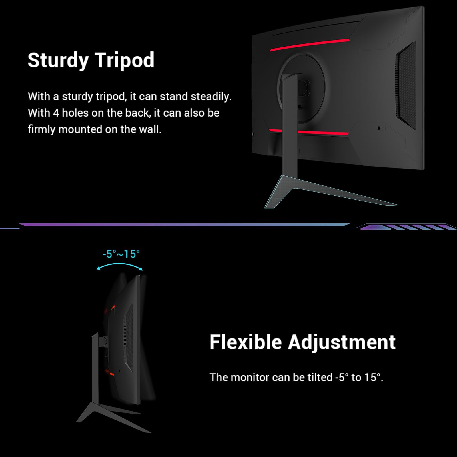 KTC Curvo 27-Inch Gaming Monitor - 180Hz, 2K QHD 2560x1440, 1ms VA 1500R Curved Screen, FreeSync & G-Sync Compatible, HDR, Eye Care, VESA Mount, DP 1.4, HDMI 2.0 - Perfect for Esports, FPS Gaming & Home Office Setup
