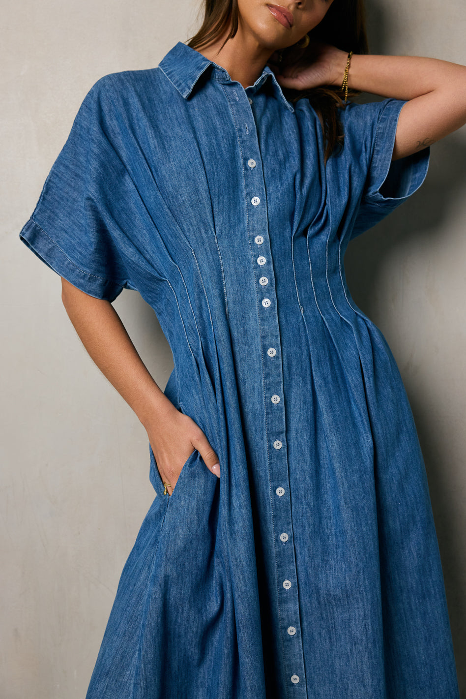Kolby Button Front Maxi Dress for Women - Flowy Long Summer Dress with Front Buttons | Perfect for Beach, Vacation & Casual Outings