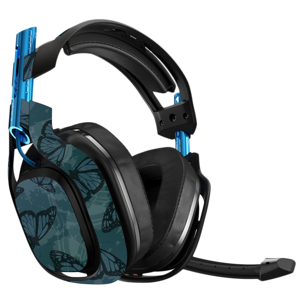MightySkins Vinyl Decal Wrap Cover for Astro A50 3rd Gen Gaming Headset - Dark Butterfly Design | Protective, Durable & Customizable Skin | Easy to Apply & Remove | Made in USA | Perfect for Gaming, Streaming & Personalization
