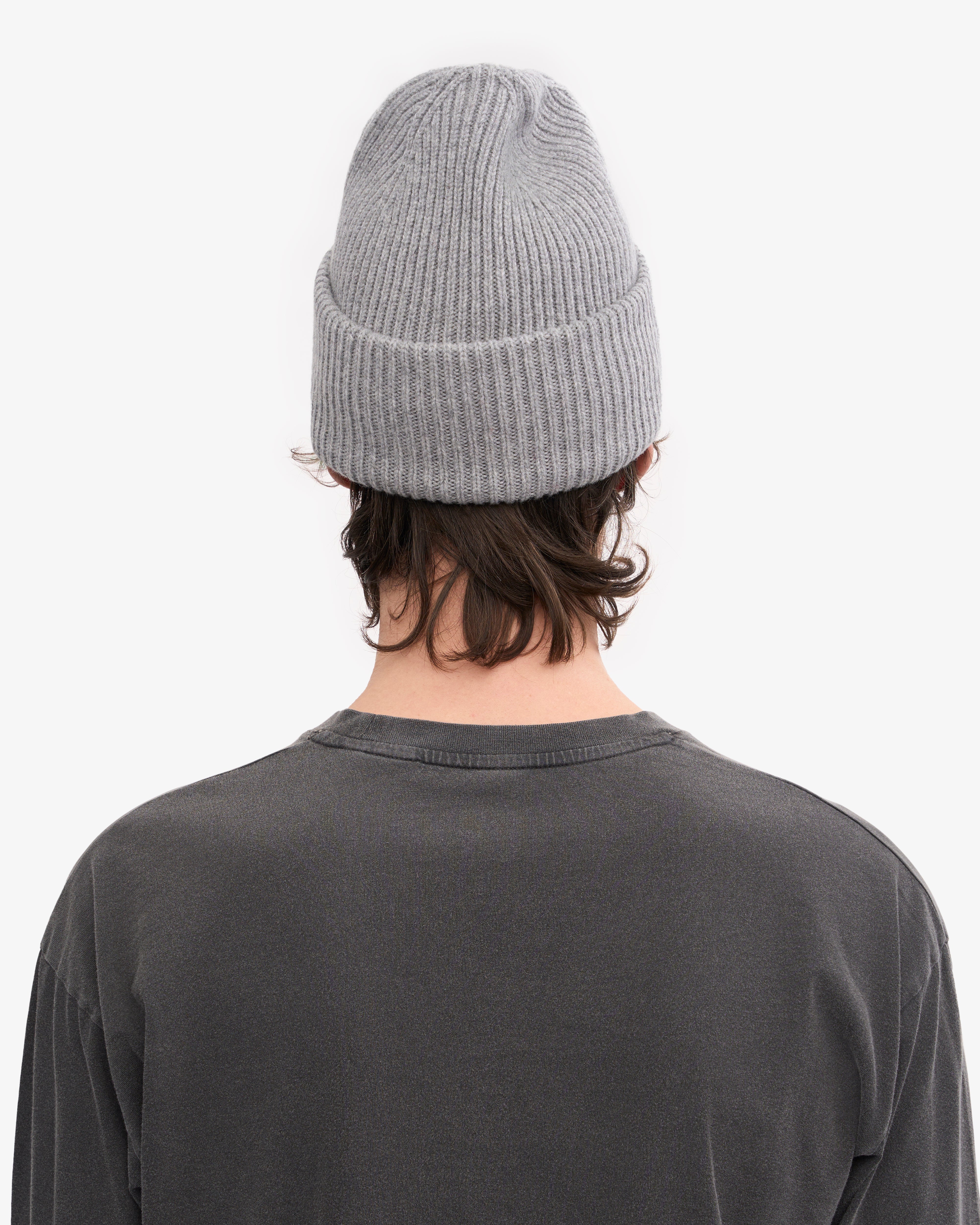 Premium Merino Wool Beanie Hat for Men & Women - Soft & Warm Heather Grey Winter Hat for Skiing, Hiking & Outdoor Activities
