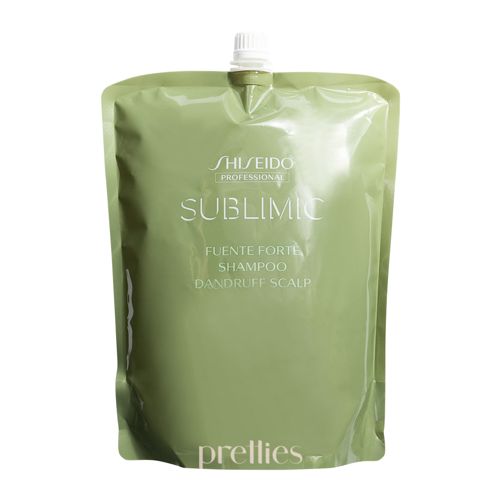 Shiseido SUBLIMIC Fuente Forte Anti-Dandruff Shampoo for Scalp Care - Green Refill Bottle 1800ml | Hydrating & Soothing Formula for Dry, Itchy Scalp - Perfect for Daily Hair Care Routine