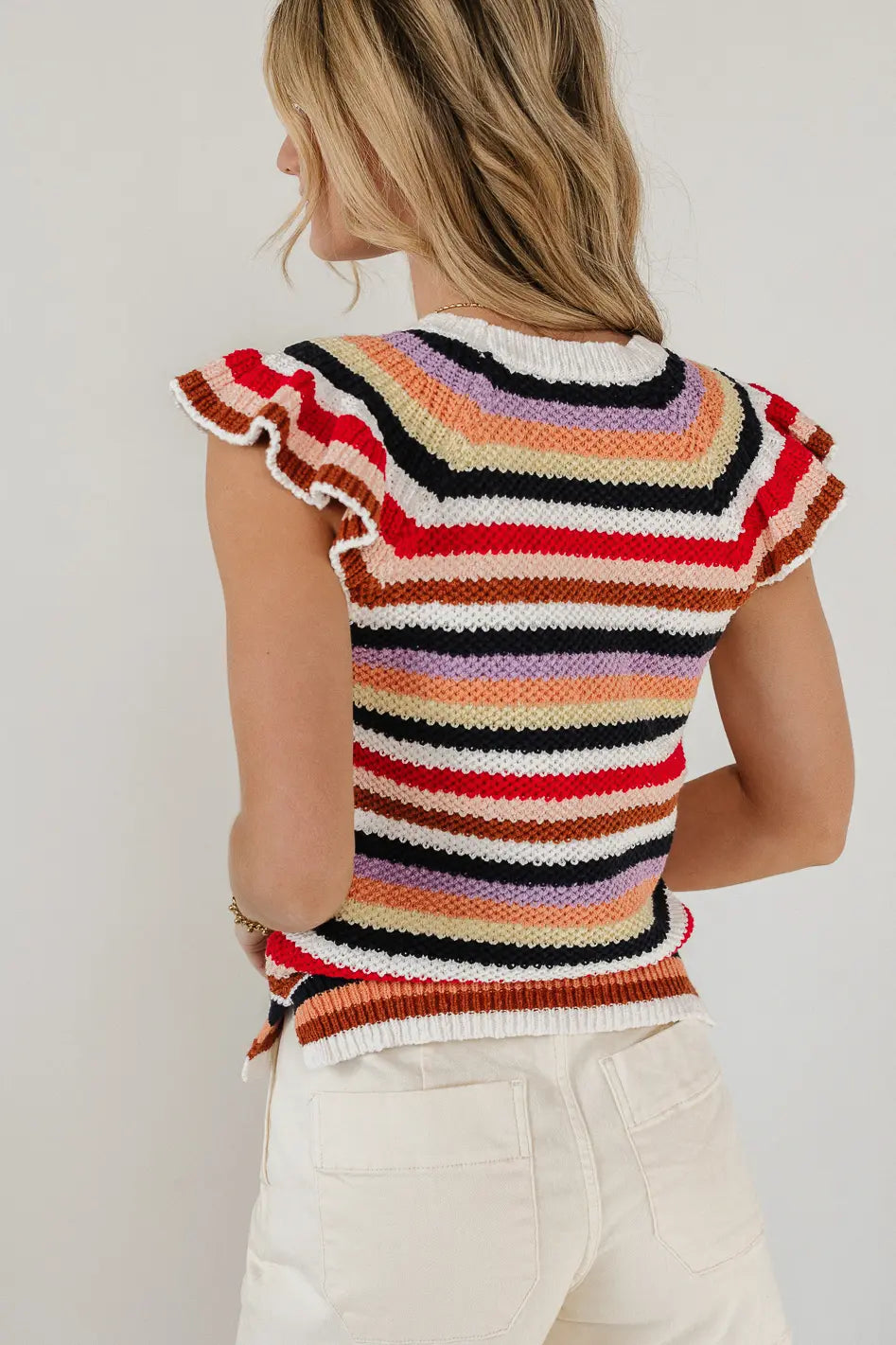 Lexi Striped Sweater Top for Women | Cozy Knit Pullover | Perfect for Casual Outfits & Layering | FINAL SALE
