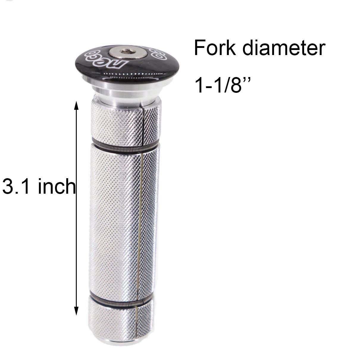 Premium Carbon Fiber Headset Expander Top Cap & Star Nut Plug Bolt - Long Large Size for Mountain & Road Bikes - Perfect for Stem Expansion & Secure Handlebar Installation