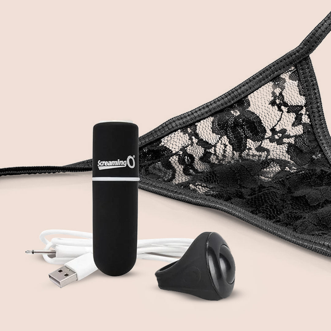Screaming O My Secret Rechargeable Remote Control Vibrating Panties for Couples - Wireless Lingerie for Date Night & Romantic Surprises