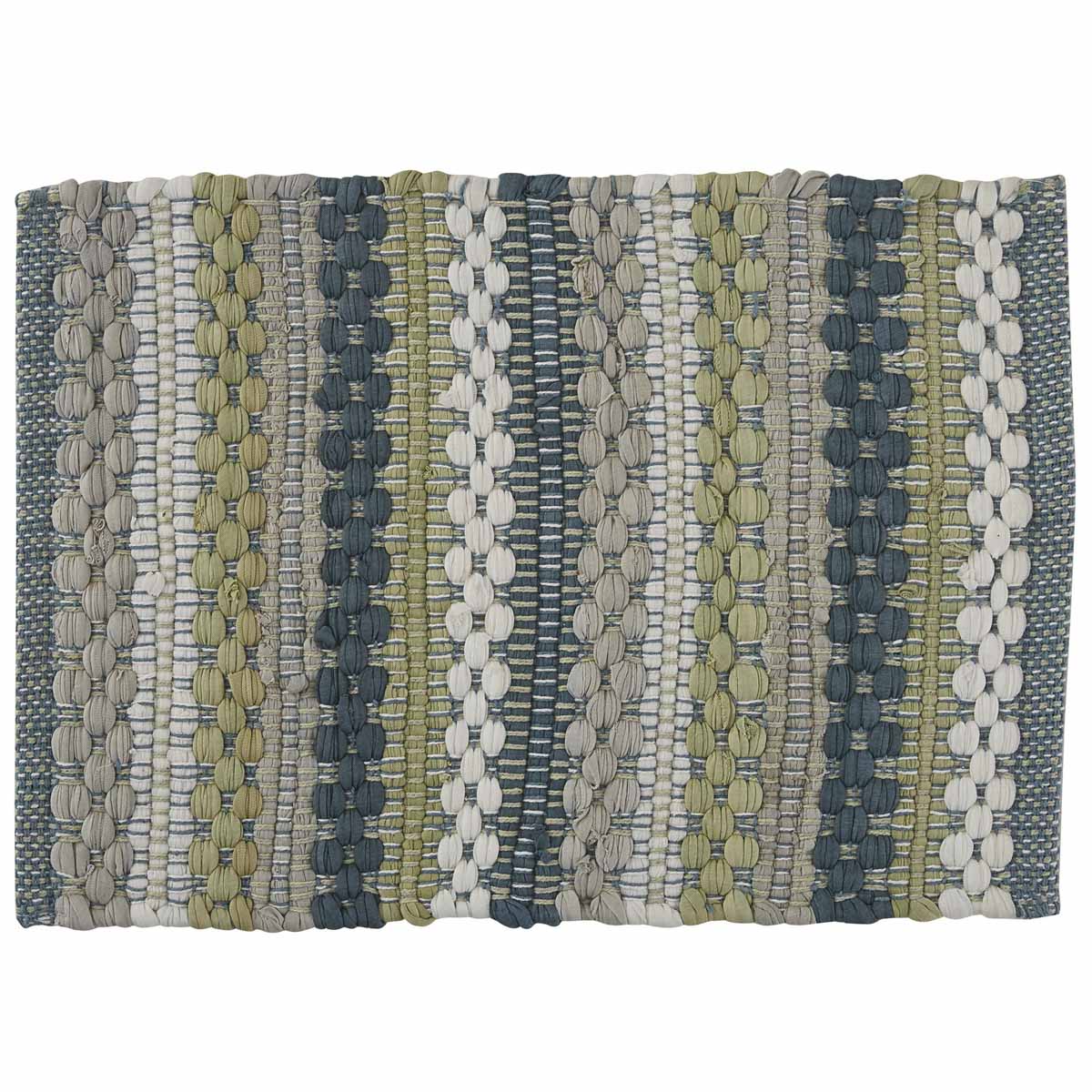 Dew Drop Chindi Cotton Placemat Set of 4 - Colorful Handwoven Table Mats for Dining, Kitchen, Party Decor & Home Styling