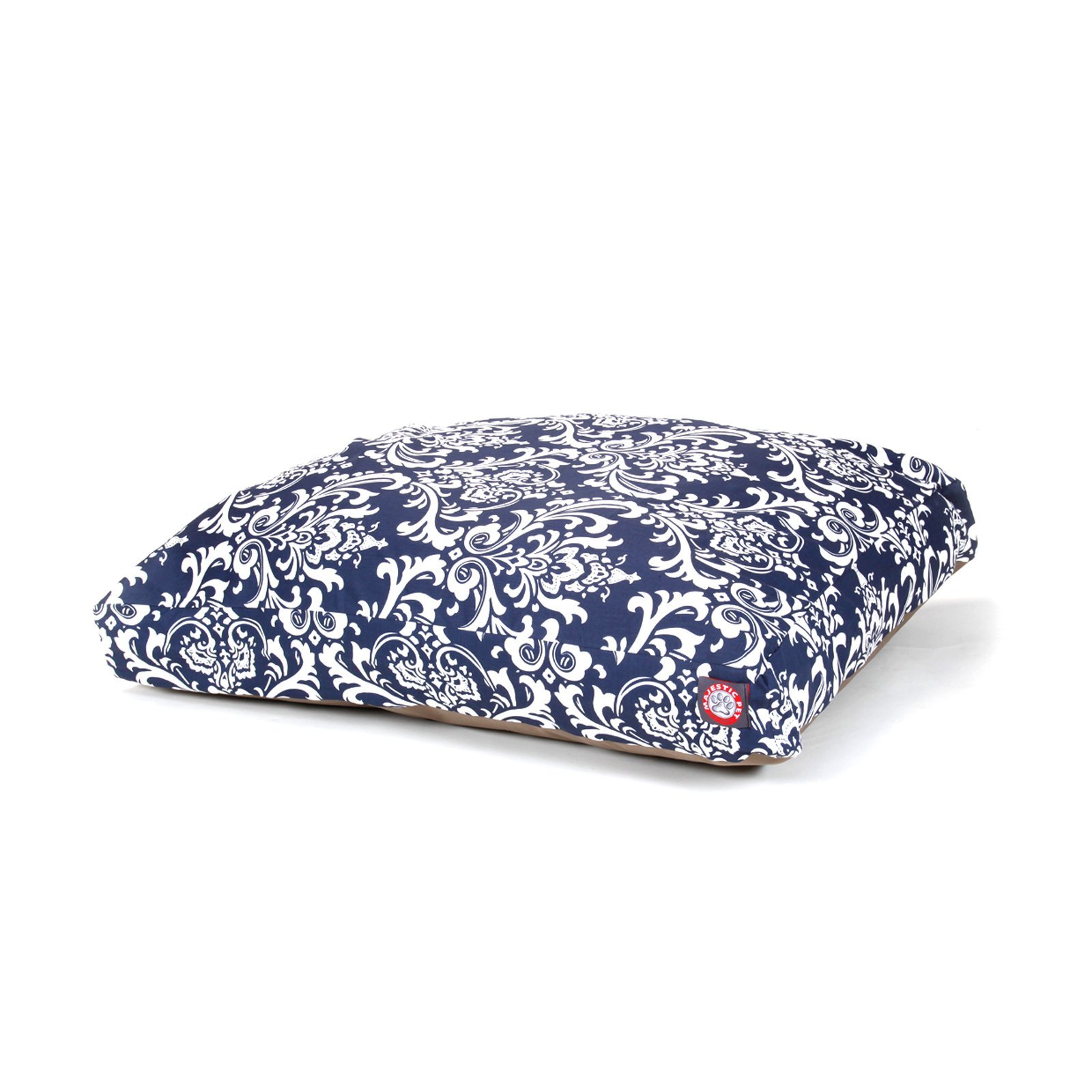 Majestic Pet Ocean French Rectangle Pet Bed - Medium Size for Cats & Dogs - Comfortable & Stylish Pet Bed for Home, Office, or Travel Use