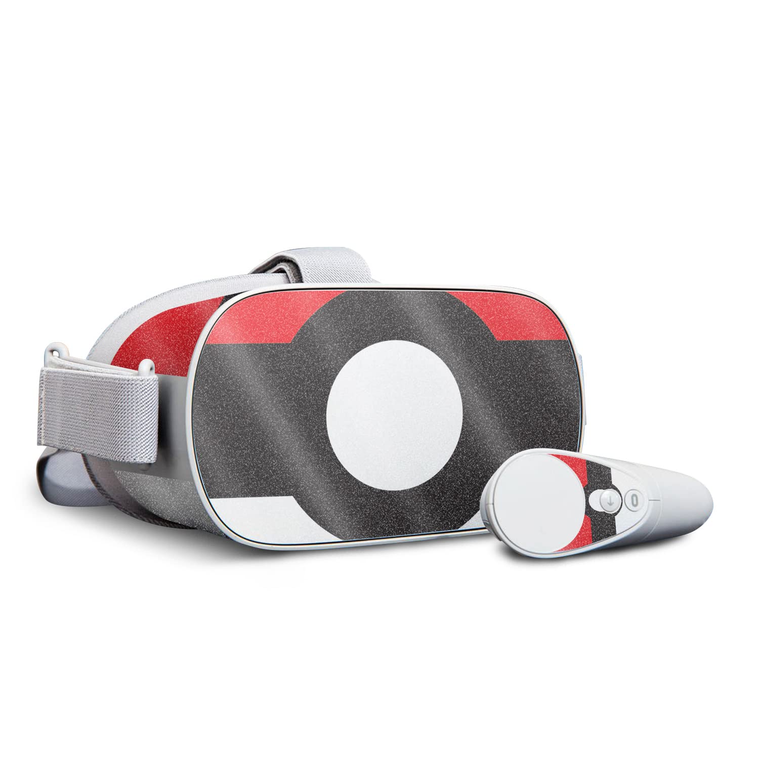 MightySkins Glossy Glitter Protective Skin Cover for Oculus Go VR Headset - Battle Ball Design | Durable Scratch-Resistant Vinyl Wrap | Easy to Apply & Remove | Made in USA | Perfect for Gaming, VR Parties & Customization