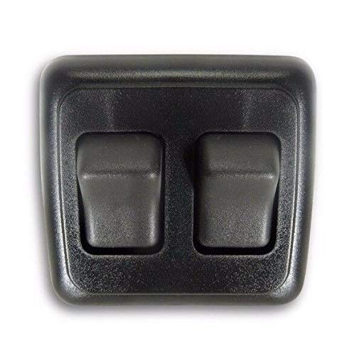 12V Double 2 Gang On/Off Black Rocker Switch - Heavy Duty Toggle for RV, Camper, Trailer, Marine Boat & Off-Road Vehicles | Waterproof Electrical Panel Control for Automotive & Marine Applications