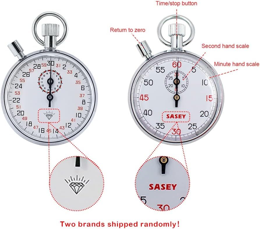 LeTkingok Professional Sports Stopwatch - Mechanical Chronograph Timer for Running, Swimming, Track & Field - Handheld Stopwatch with Large Display (SXJ505) - Perfect for Coaches, Athletes & Timekeeping Events