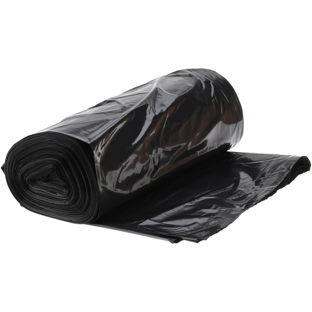 Heavy-Duty 60 Gallon Black Trash Bags - 2 Mil Thick LDPE - Pack of 100 - Large Garbage Bags for Home, Office, Commercial Use & Outdoor Cleanup