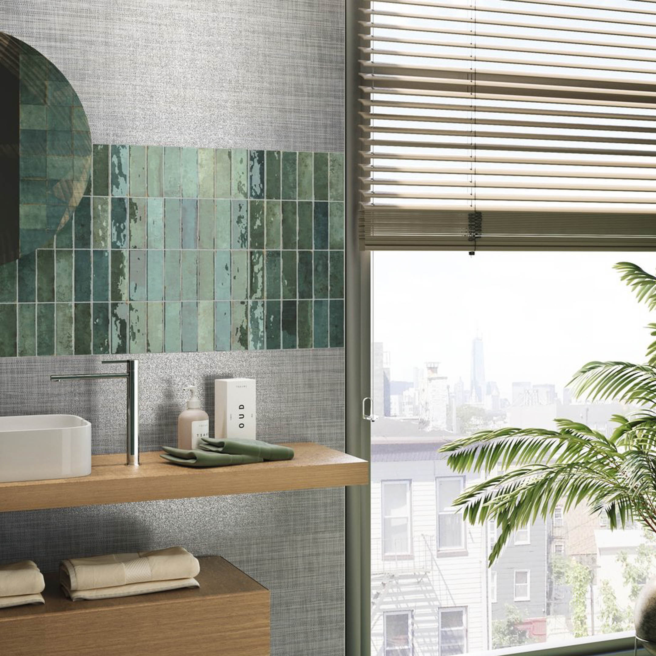 Premium Tennessee Zellige 2x6 Subway Wall Tile - Handmade Ceramic Backsplash Tile for Kitchen, Bathroom & Shower - Waterproof & Durable Glossy Finish