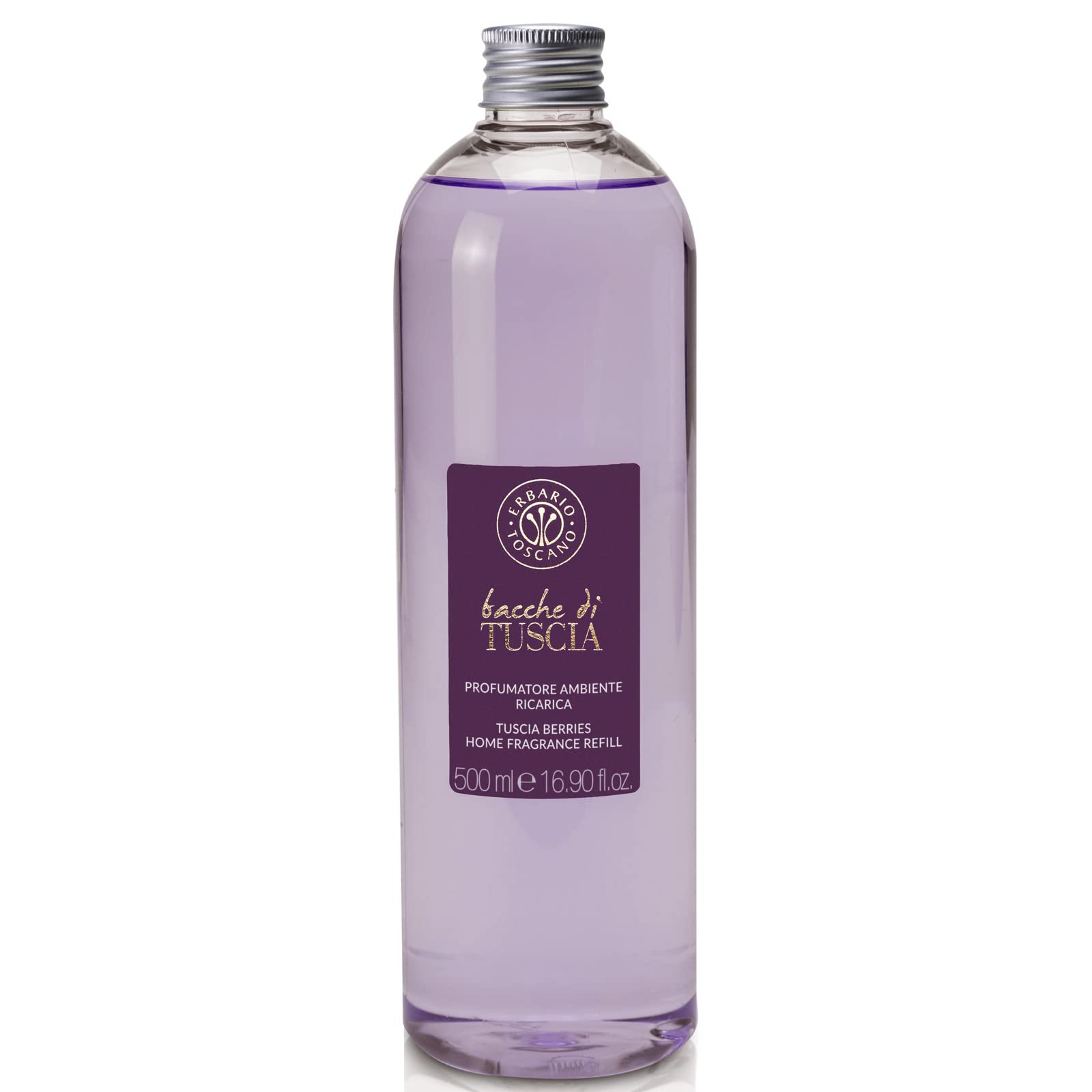 Erbario Toscano 500ml Essential Oil Diffuser Refill - Bacche Di Tuscia Scent for Aromatherapy, Home & Office Relaxation