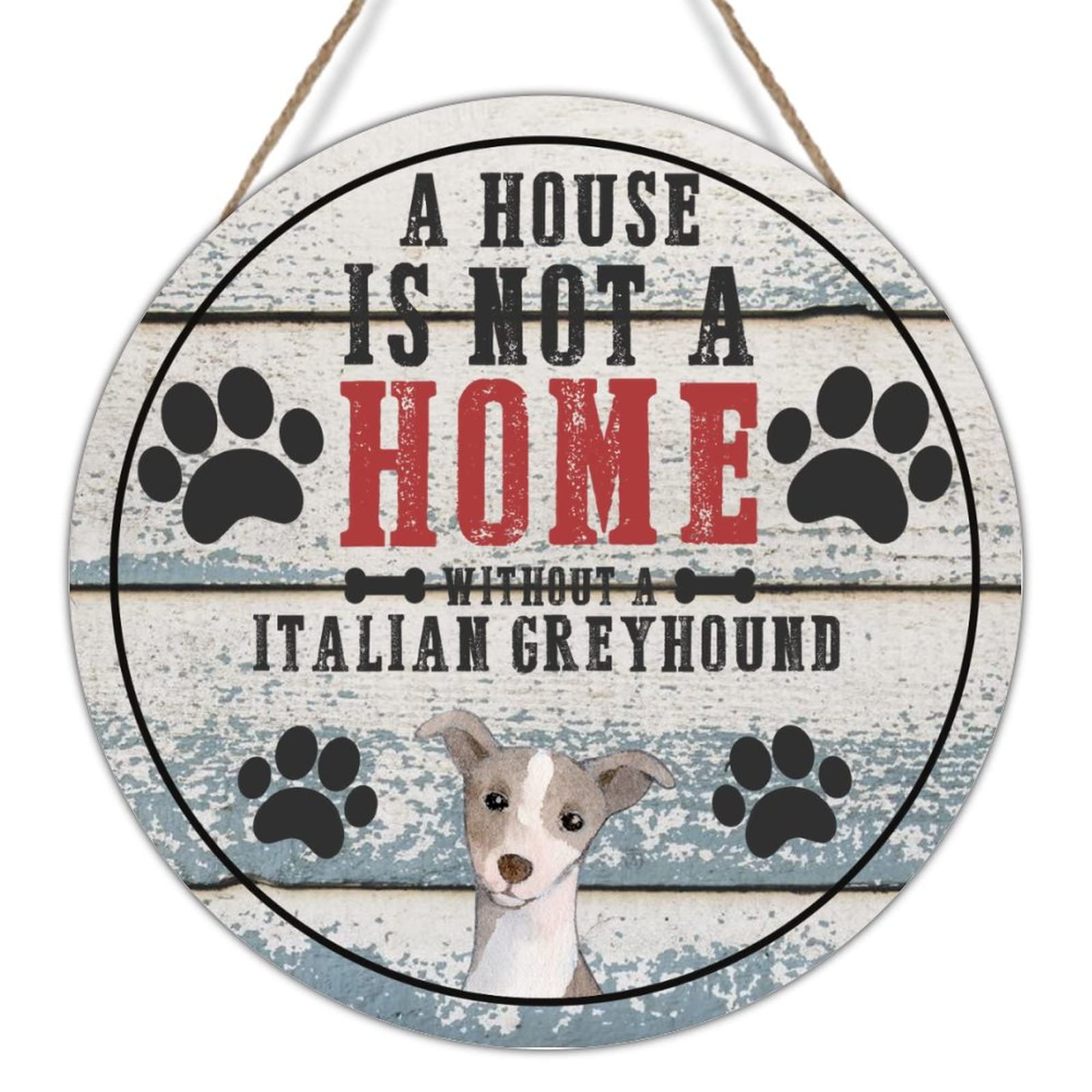 Italian Greyhound Mom Wooden Sign - Rustic Farmhouse Wall Decor for Dog Lovers - 