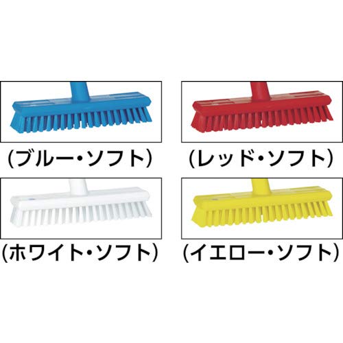 Vikan 70413 Heavy-Duty Deck Scrub Brush - 10.75 Inch Stiff Bristle Cleaning Brush for Outdoor Surfaces - Blue Deck Brush for Patio, Concrete, Wood & Tile Cleaning - Ideal for Driveway, Pool Deck & Garage Cleaning