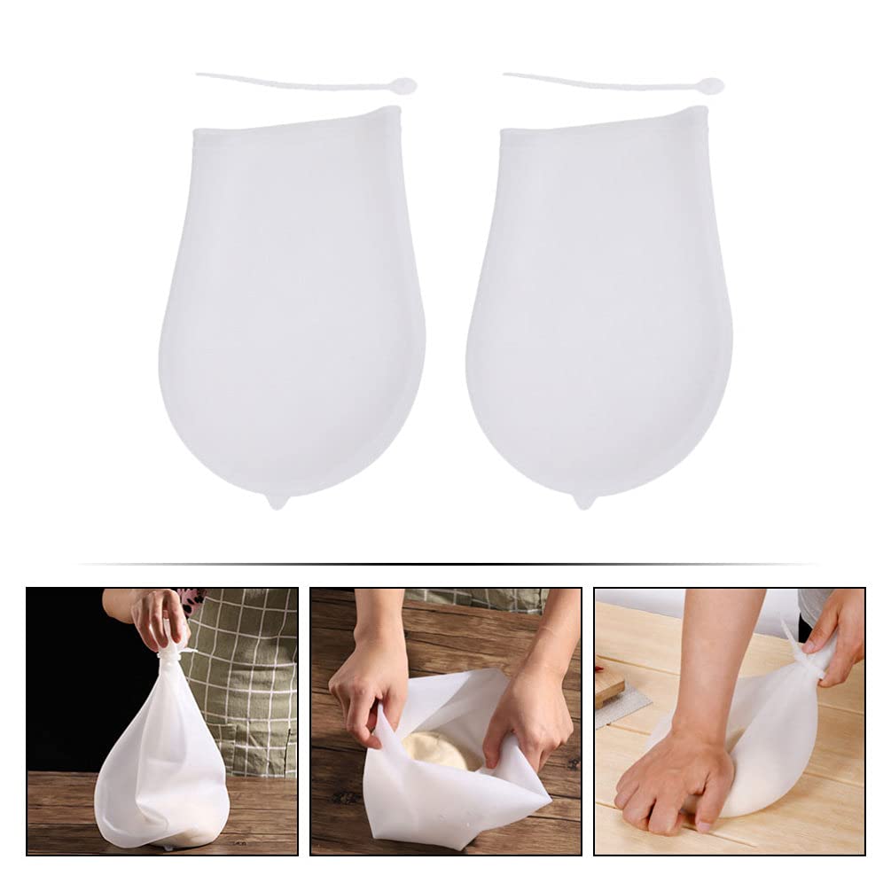 2pcs Non-Stick Thickened Kneading Dough Bags for Mashed Potatoes, Pastry, Baking & Cooking - Premium Kitchen Supplies & Bakeware Tools for Mixing, Blending & Food Prep - Perfect for Home Chefs & Bakers