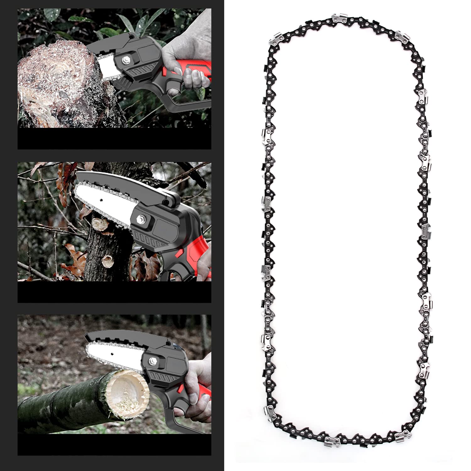 18-Inch Chainsaw Chain Compatible with Ryobi RY10532, Homelite 23AV 3300, Poulan 260 400E, Echo CS-370 CS-400, Greenworks 2000002 80V, McCulloch CS340, Remington 111174-01, Kobalt KCS 180B-06 - Perfect for Tree Trimming, Firewood Cutting, and DIY Landscaping Projects