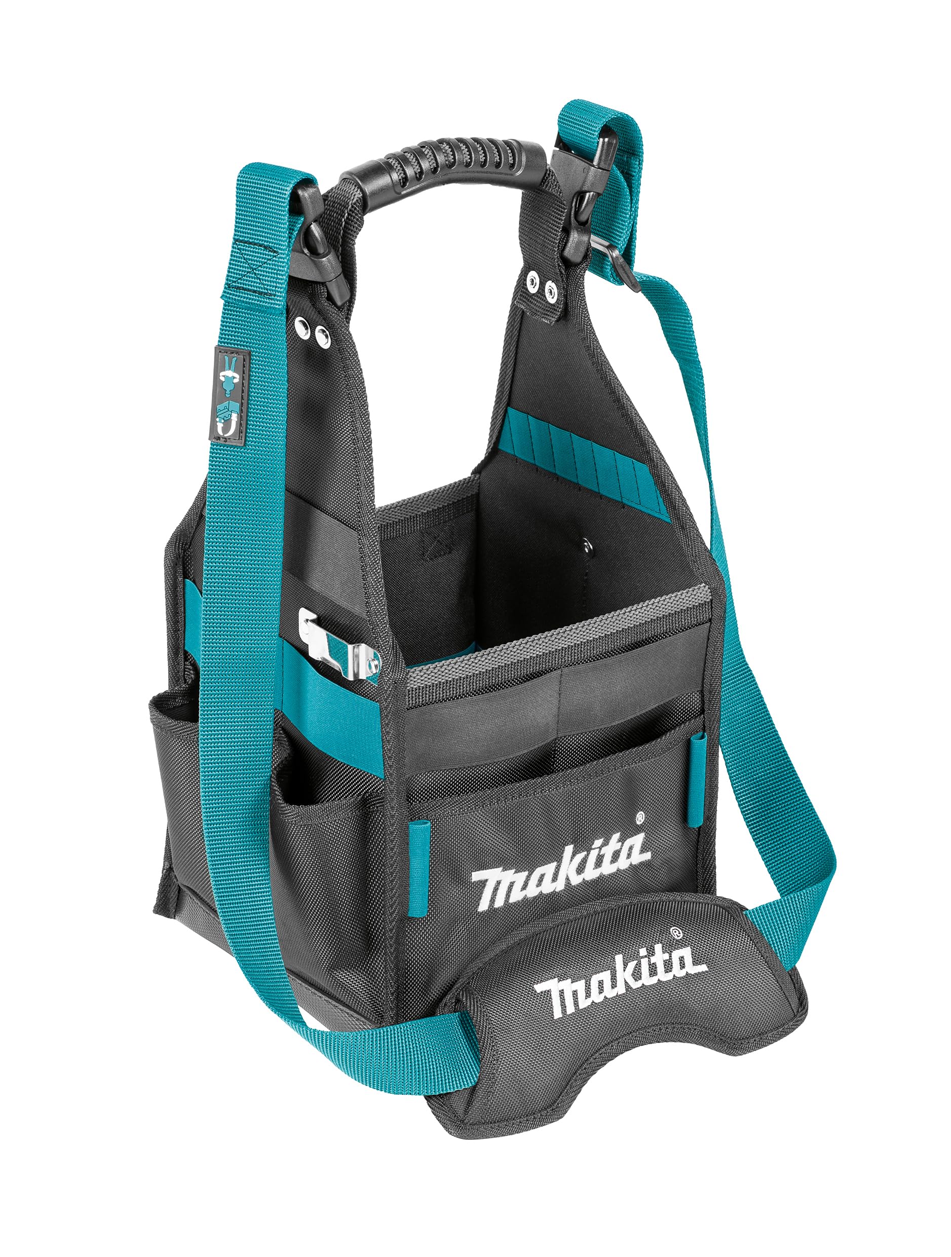 Makita E-05527 Heavy Duty Bucket Tool Organizer - Durable Tool Storage Bag for Construction, Plumbing & DIY Projects - Perfect for Job Sites, Workshops & Home Garage Organization